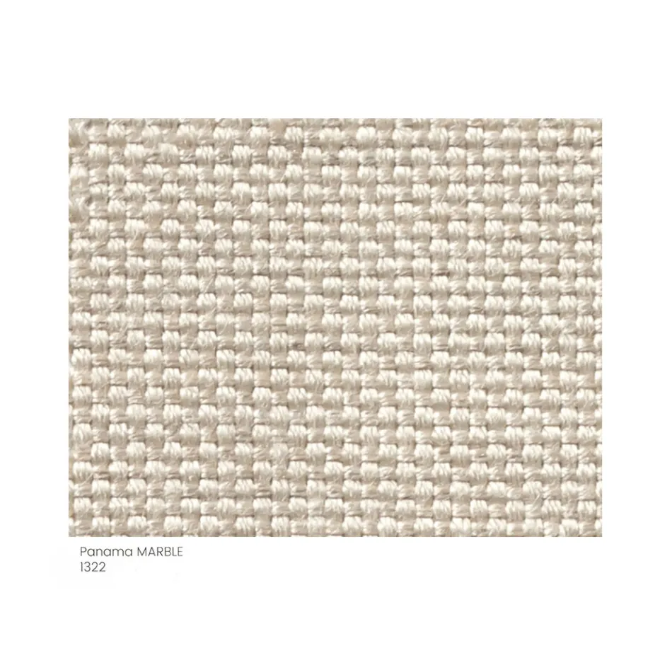 Pufa ogrodowa wyściełana i pokryta tkaniną Made in Italy - Butter Viadurini