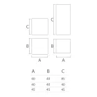 Pufa ogrodowa z polietylenu 8 wykończeń Made in Italy - Viky Viadurini