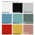 Pufa ogrodowa z tkaniny z metalowymi nóżkami Made in Italy - Butter Viadurini