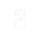 Pufa ogrodowa z tkaniny z metalowymi nóżkami Made in Italy - Butter Viadurini