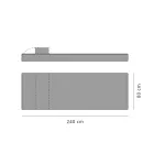 Zaprojektuj pojedynczą kanapę na zewnątrz, wysokiej jakości Made in Italy - Emanuela Viadurini