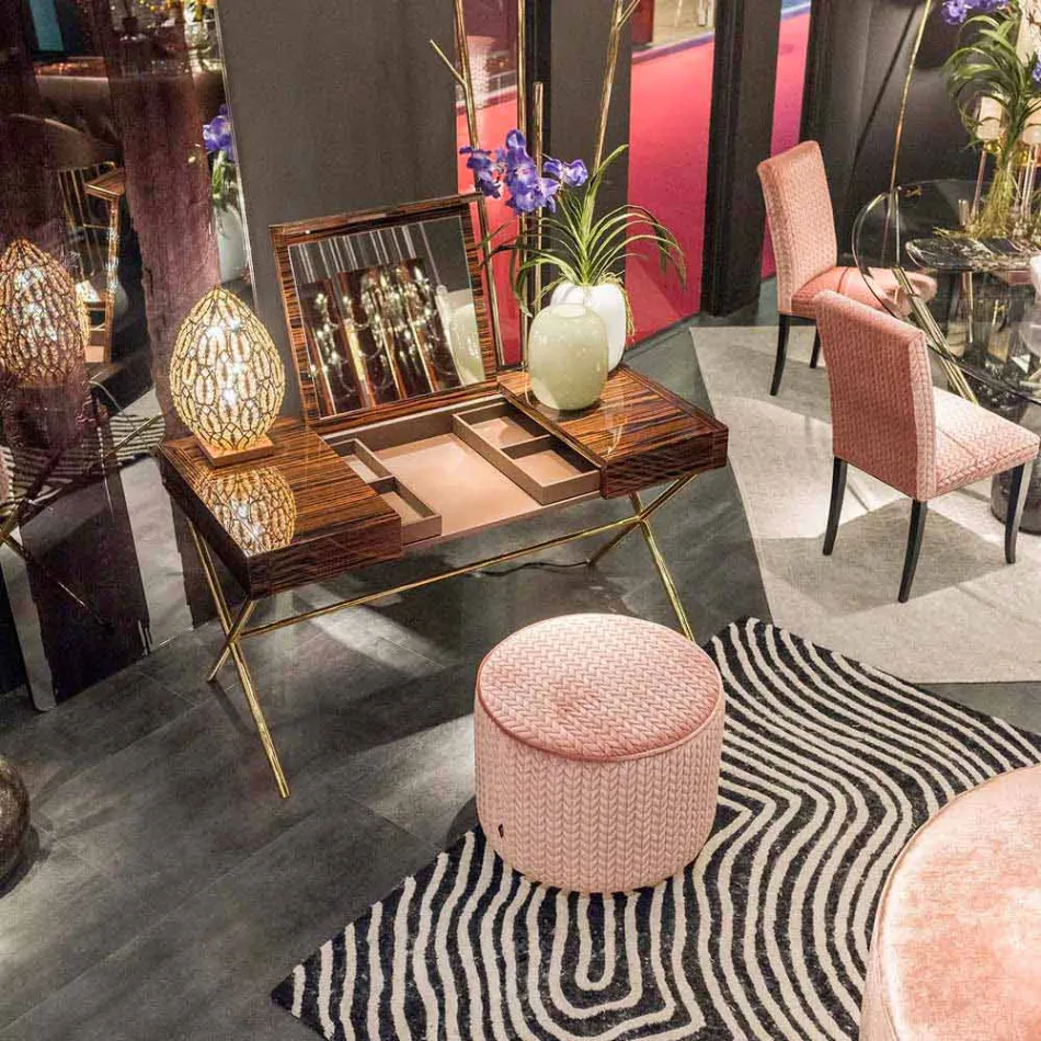 Zaprojektuj pufę w tkaninie Belle 1 Viadurini