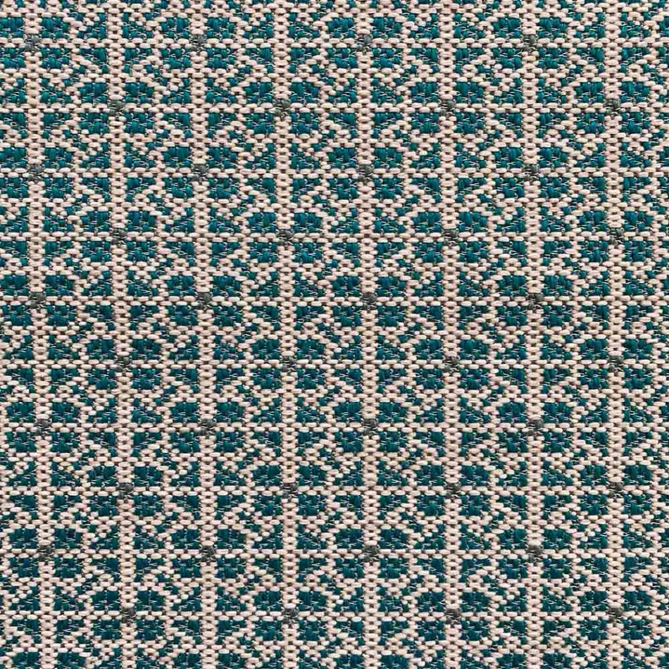 Miękka prostokątna pufa otomana do użytku wewnątrz i na zewnątrz, wykonana z tkaniny - Naemi Viadurini