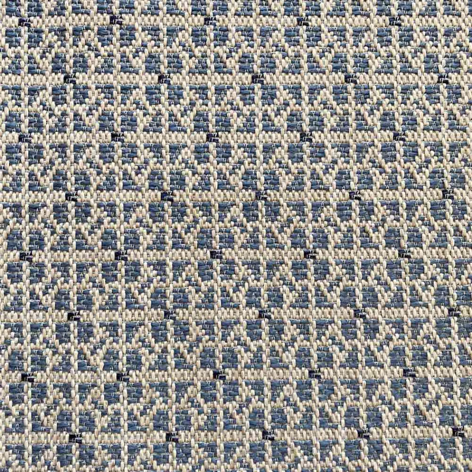 Miękka okrągła pufa do salonu lub salonu z kolorowej tkaniny - Naemi Viadurini