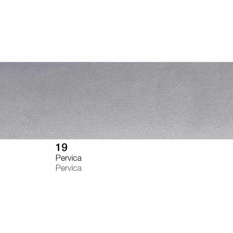 Kwadratowy podnóżek pufy wyściełany i pokryty tkaniną Made in Italy - Marli Viadurini