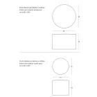 Okrągła pufa ogrodowa z polipropylenu w 3 kolorach Made in Italy - Francisco Viadurini