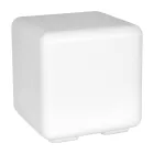 Stolik ogrodowy pufa z kolorowego polietylenu Wyprodukowano we Włoszech - Colores Viadurini