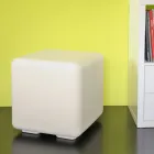 Stolik ogrodowy pufa z kolorowego polietylenu Wyprodukowano we Włoszech - Colores Viadurini