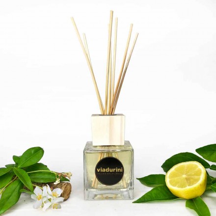 Skórzany perfumer do pomieszczeń zapachowych 200 ml z patyczkami - Lavecchiavenezia Viadurini