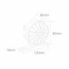 Zewnętrzny reflektor LED 5W w wykończeniu w kolorze szarym aluminium — Dayane Viadurini