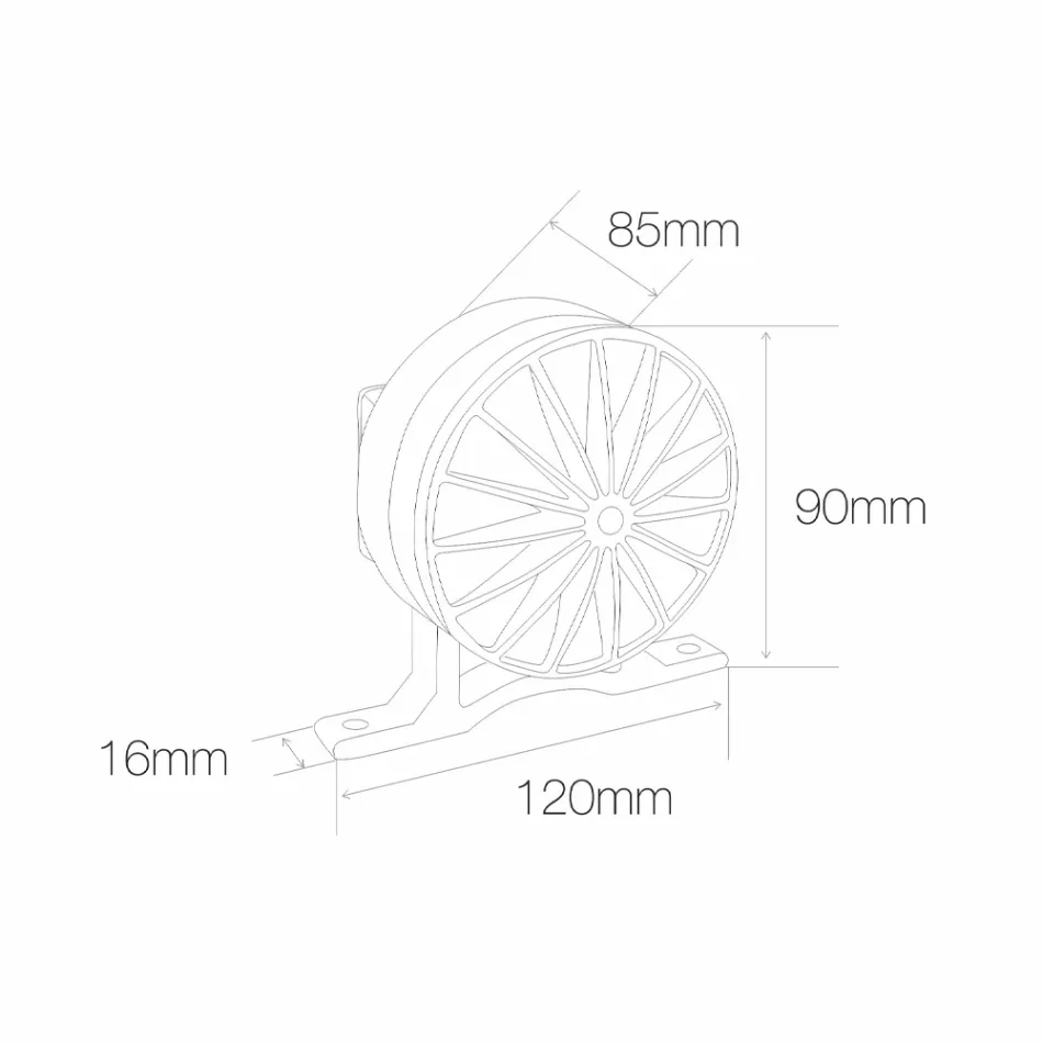 Zewnętrzny reflektor LED 5W w wykończeniu w kolorze szarym aluminium — Dayane Viadurini
