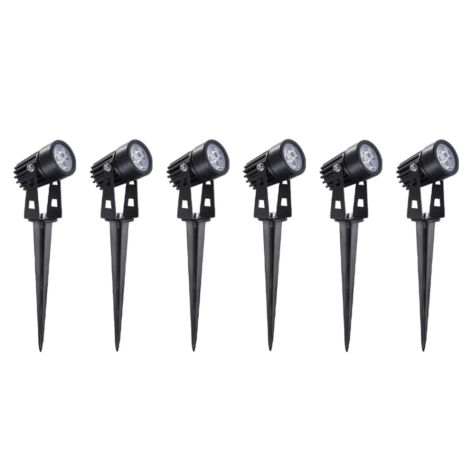 6-Częściowy Okrągły Reflektor Aluminiowy z Projektorem Zewnętrznym Led - Erio Viadurini