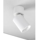 Regulowana lampa sufitowa LED z białego lub czarnego aluminium - Point Viadurini