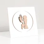 Małe zdjęcie przedstawiające kielich komunijny grawerowany laserowo Made in Italy - Philippe Viadurini