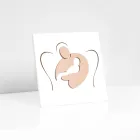 Małe zdjęcie przedstawiające grawerowane laserowo Sweet Embrace Made in Italy - Angelica Viadurini