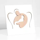 Małe zdjęcie przedstawiające grawerowane laserowo Sweet Embrace Made in Italy - Angelica Viadurini