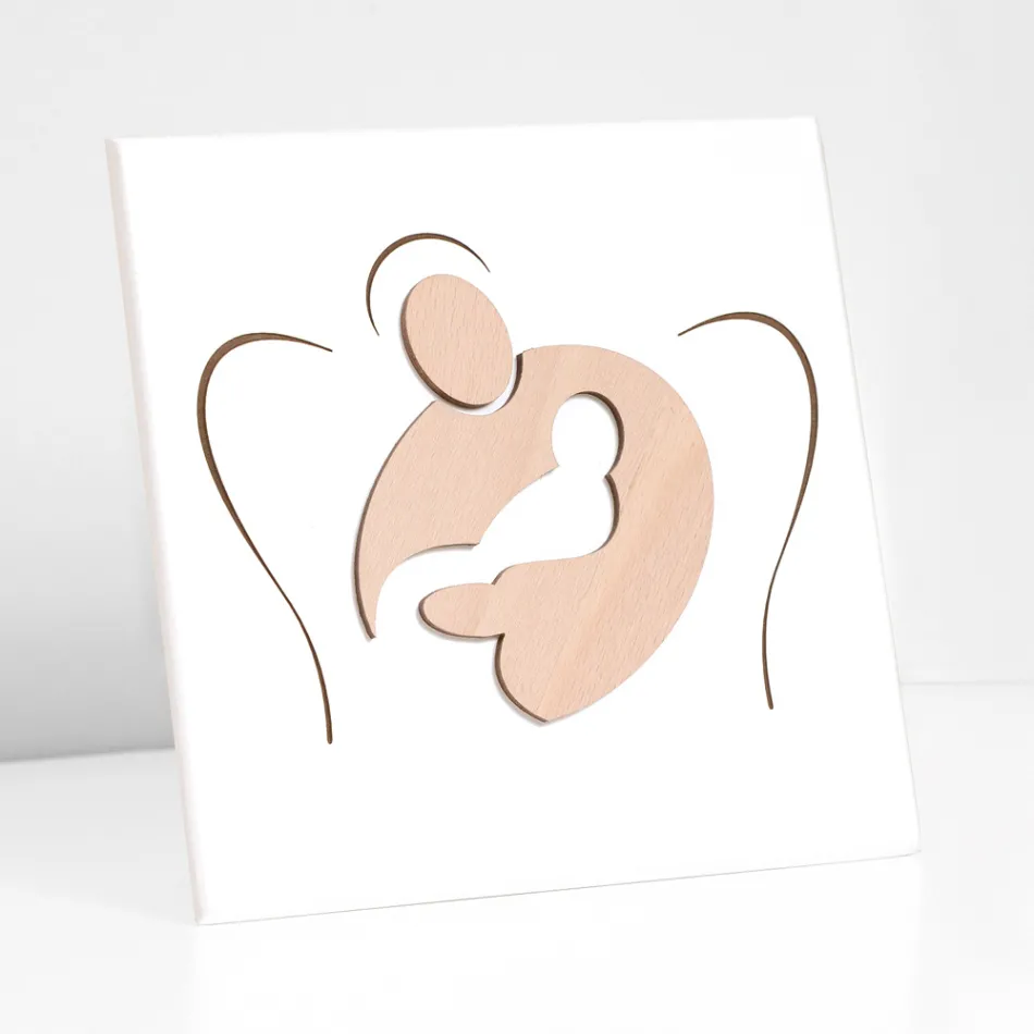 Małe zdjęcie przedstawiające grawerowane laserowo Sweet Embrace Made in Italy - Angelica Viadurini