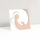 Mały obrazek przedstawiający Anioła Matki grawerowany laserowo Made in Italy - Augustina Viadurini