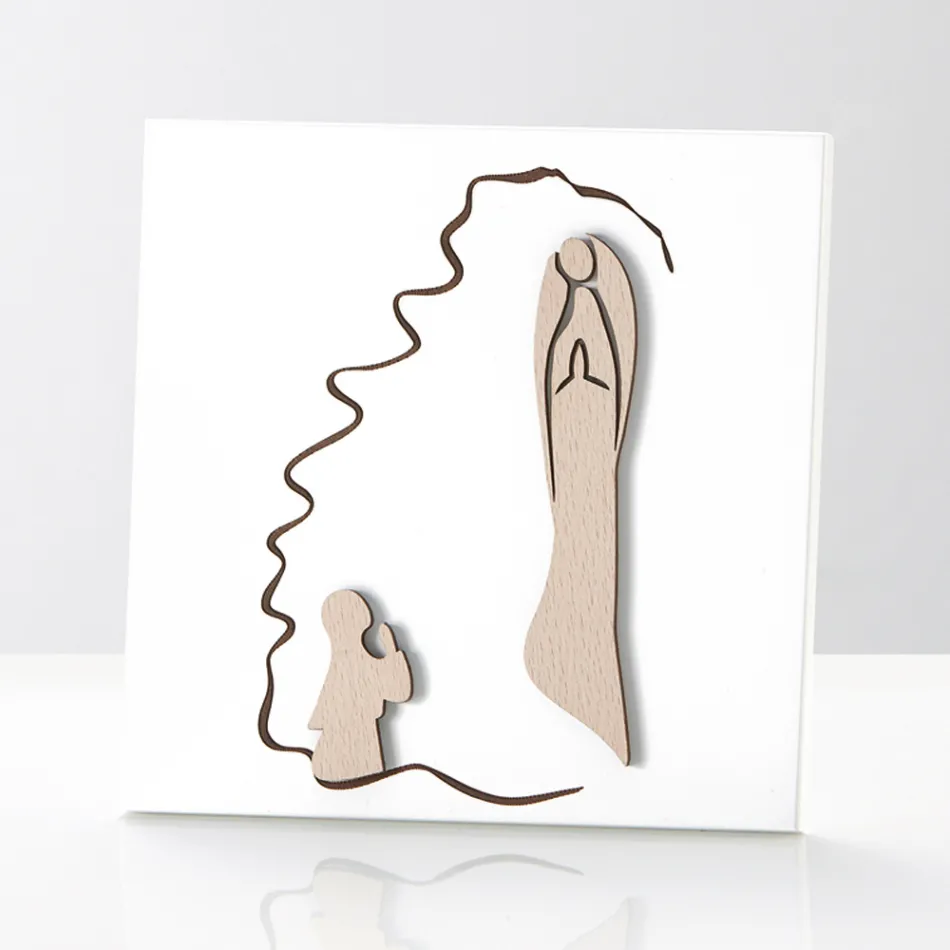 Mały obraz przedstawiający Objawienie w różnych formach Made in Italy - Madelein Viadurini