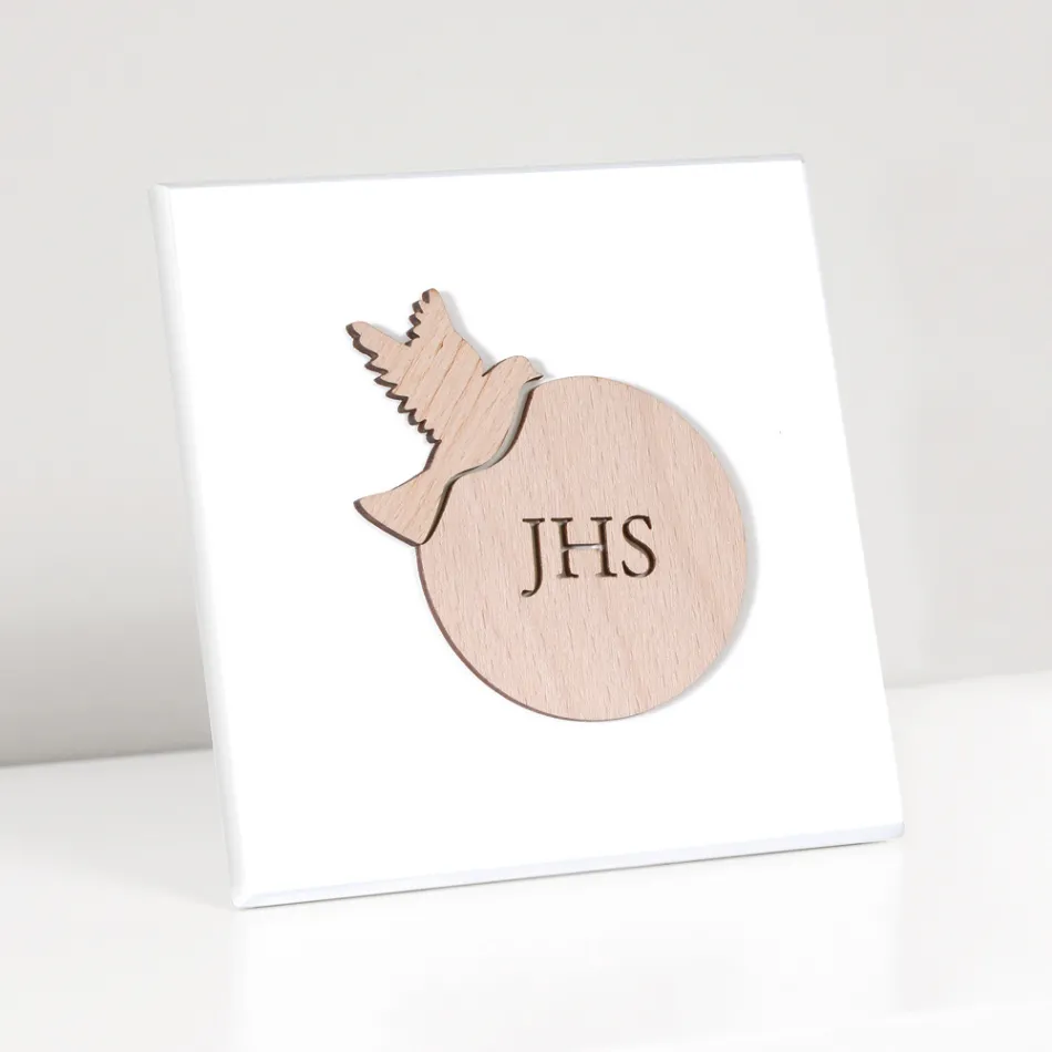 Grawerowany laserowo obraz przedstawiający spowiedź Made in Italy - Jeremiasz Viadurini