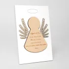 Mały obrazek przedstawiający aniołka z kłosami Made in Italy - Greta Viadurini