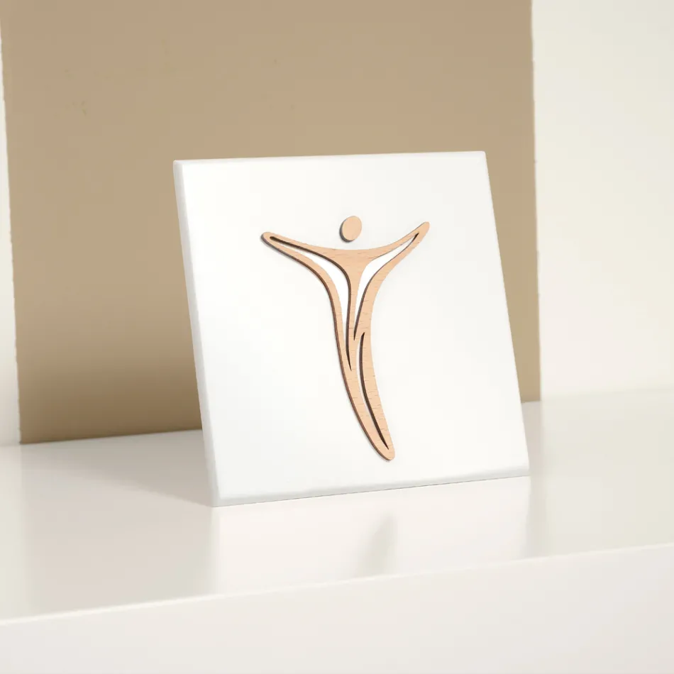 Obraz wykonany z grawerem laserowym przedstawiający Jezusa Made in Italy - Kyla Viadurini