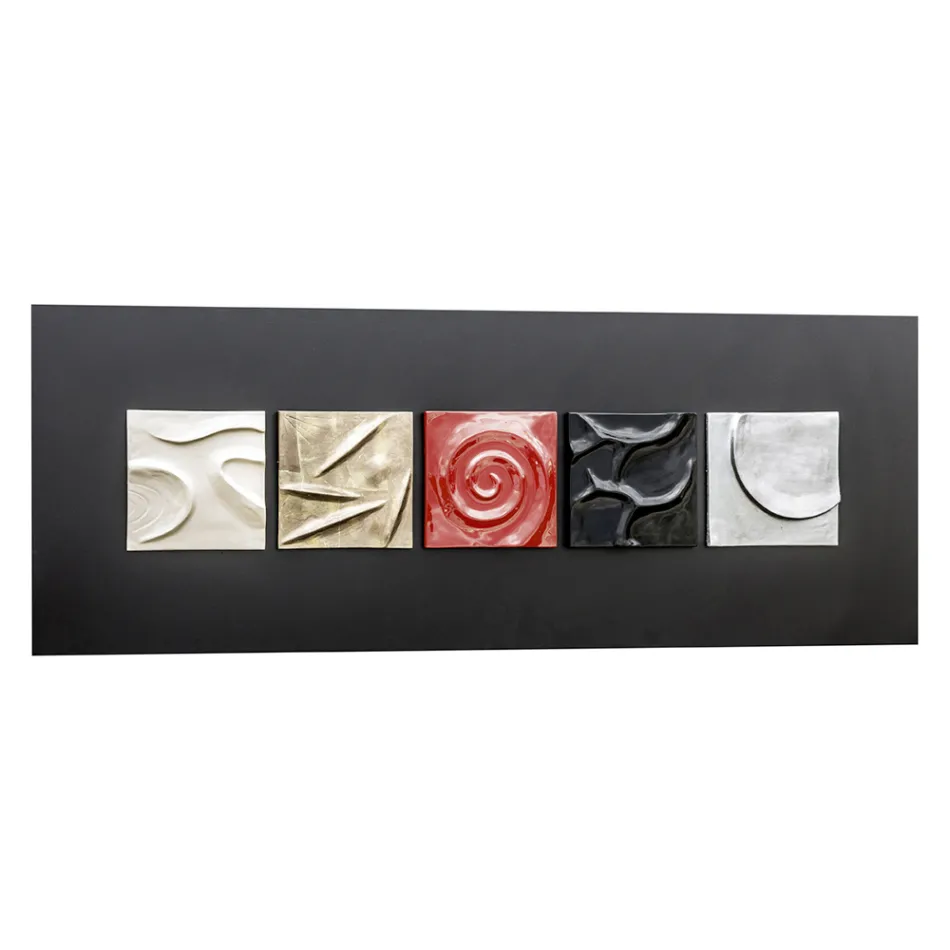 Obraz abstrakcyjny design dekorowanty ręcznie Moma  Viadurini