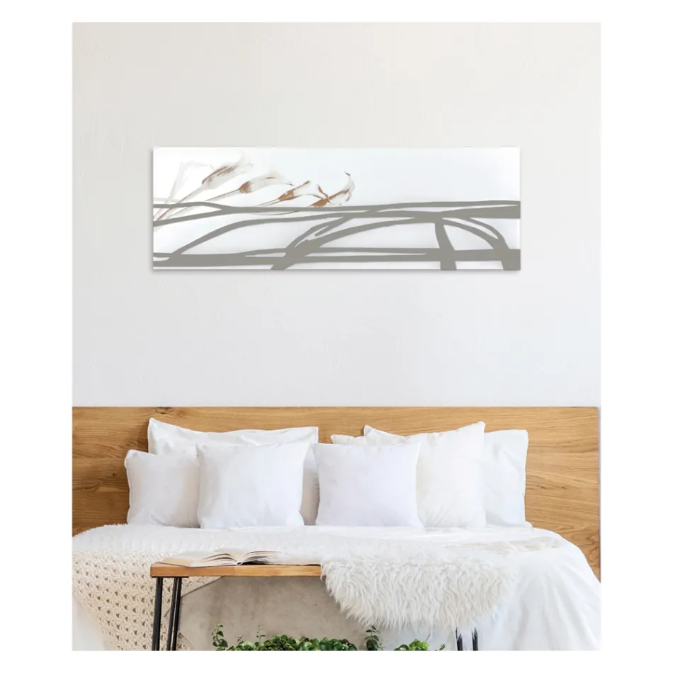 Malowanie abstrakcyjnymi kształtami wykonanymi laserem Made in Italy - Grace Viadurini