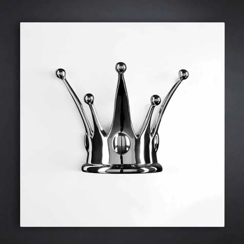 Nowoczesny obraz ścienny z drewna i żywicy Made in Italy - Corona Viadurini