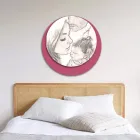 Drewniany obrazek z nadrukiem zjednoczonej rodziny. Wyprodukowano we Włoszech - w Kanadzie Viadurini