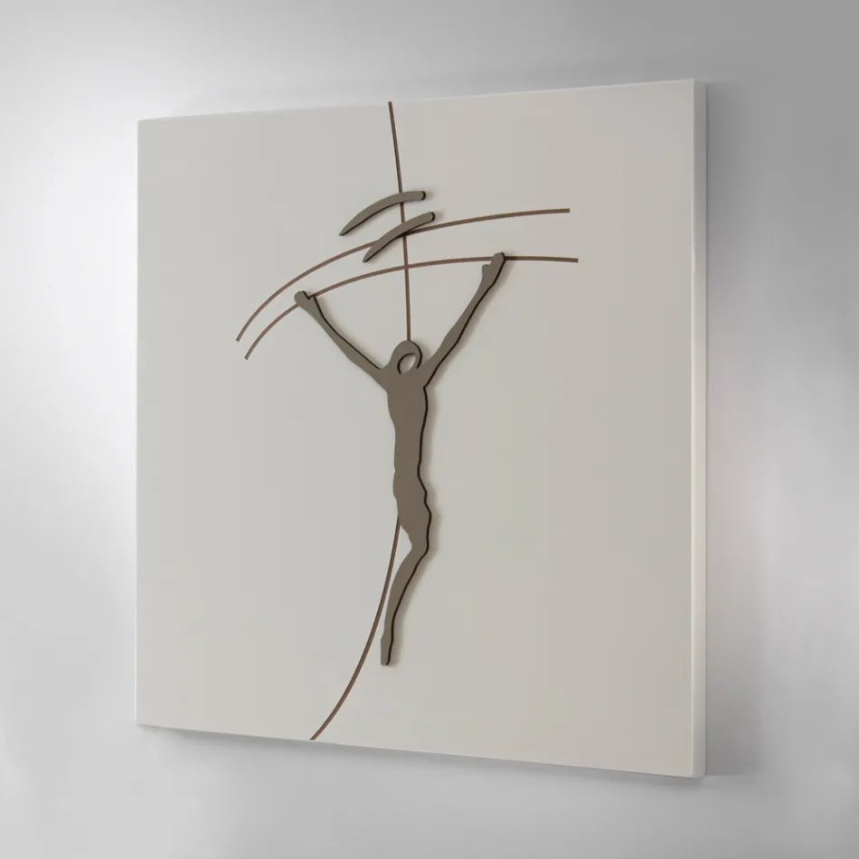 Grawerowany laserowo obraz przedstawiający Mesjasza Made in Italy - Ahmya Viadurini