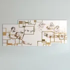 Obraz wykonany laserem, który przedstawia kreację Made in Italy - Pirucchio Viadurini