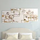 Obraz wykonany laserem, który przedstawia kreację Made in Italy - Pirucchio Viadurini