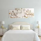 Obraz wykonany laserem, który przedstawia kreację Made in Italy - Pirucchio Viadurini