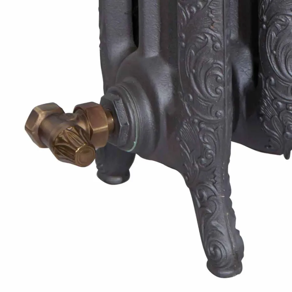 Grzejnik dekoracyjny 7 elementów dekorowanych z żeliwa od podstaw do 1062 W - barok Viadurini