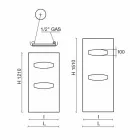 Nowoczesna konstrukcja hydraulicznego grzejnika stalowego 6 Mierzy do 1220 W - maska Viadurini