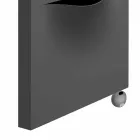 Pionowy grzejnik elektryczny w nowoczesnym wykonaniu stalowym do 1000 W - cięty Viadurini