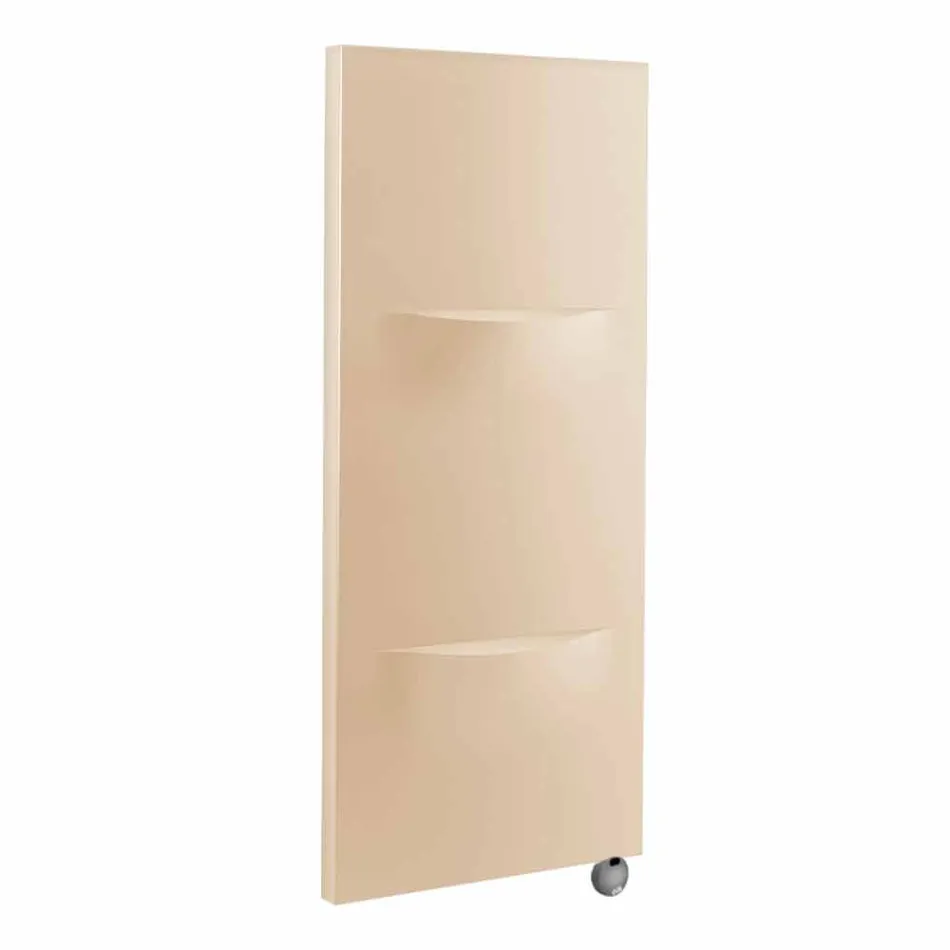 Pionowy grzejnik elektryczny w nowoczesnym wykonaniu stalowym do 1000 W - cięty Viadurini