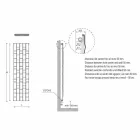 Nowoczesny stalowy hydrauliczny grzejnik ścienny do 1003 W - Kamień Viadurini