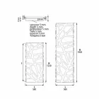 Pionowy grzejnik hydrauliczny do 903 W - Flora Viadurini