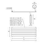 Pojedynczy grzejnik hydrauliczny z czarnej stali węglowej Made in Italy - Ciro Viadurini