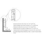 Pojedynczy grzejnik hydrauliczny z czarnej stali węglowej Made in Italy - Ciro Viadurini
