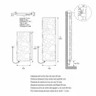 Nowoczesny grzejnik elektryczny pionowy o mocy do 903 W - Scuba Viadurini