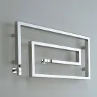 Cooler hydrauliczny chromowane relingi podgrzewany na ręczniki Wąż Scirocco H, projektowanie Viadurini