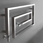 Cooler hydrauliczny chromowane relingi podgrzewany na ręczniki Wąż Scirocco H, projektowanie Viadurini