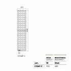 promiennik grzejnika hydrauliczny konstrukcja Lego Cegła według Scirocco H Viadurini