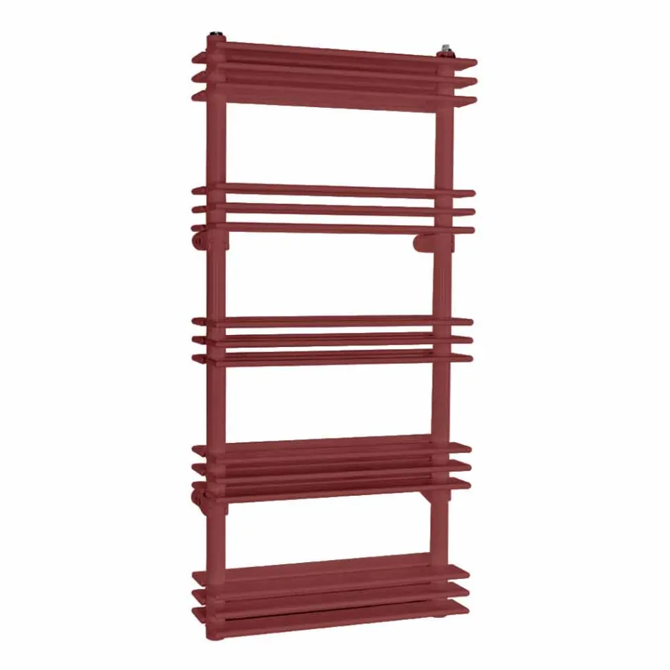 Pionowy grzejnik ścienny o nowoczesnym designie do 530 Watt - półka Viadurini