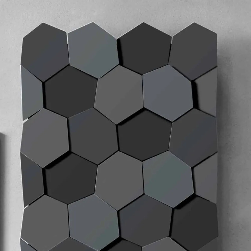 Grzejnik o nowoczesnym designie ze stali o konstrukcji pionowej 834 W - miód Viadurini