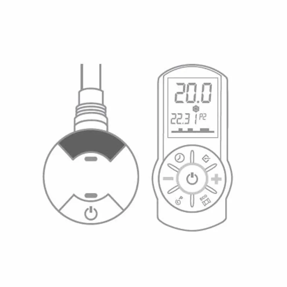 Nowoczesny design pionowy elektryczny grzejnik ścienny do 1000 Watt - powietrze Viadurini