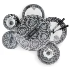 Rosenthal Versace Baroque Place Card Plate Średnica 33 cm Porcelana - Barok Viadurini